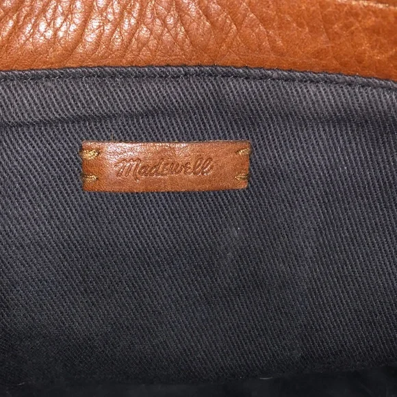 Madewell Brown Leather & Suede Tote Crossbody - Picture 7 of 8